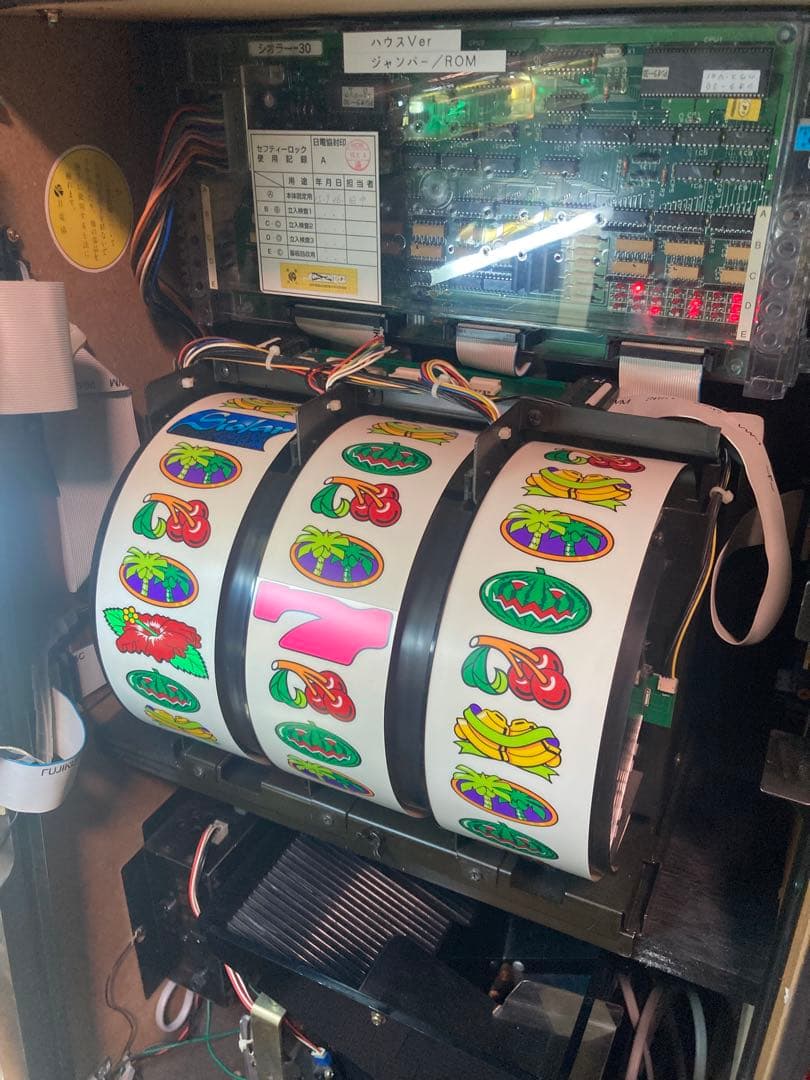 【美品】スロット実機 シオラー30 裏物 パイオニア 4号機 ジャンパー基盤搭載