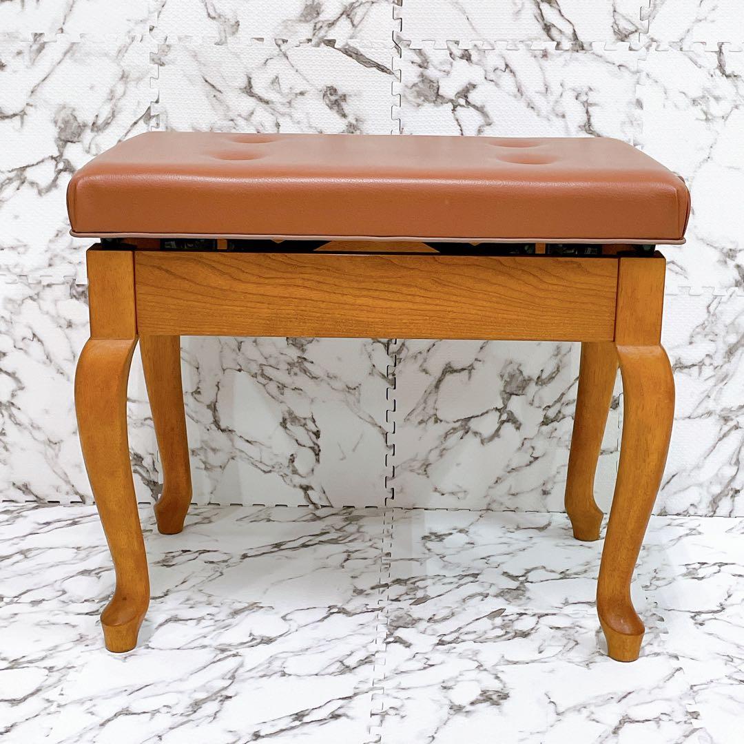 チェブ様 ピアノ椅子 猫足 無段階高さ調整式