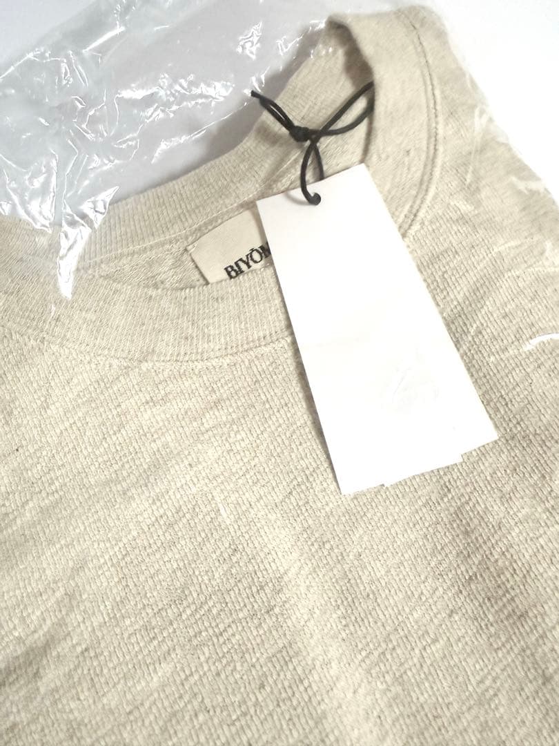 Y.S♡　BIYOMA COTTON LINEN RIB PULLOVER