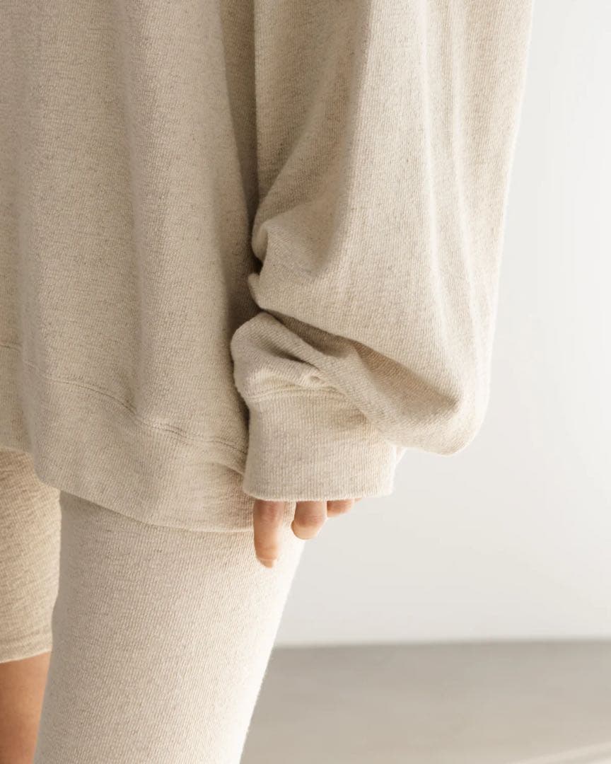 Y.S♡　BIYOMA COTTON LINEN RIB PULLOVER