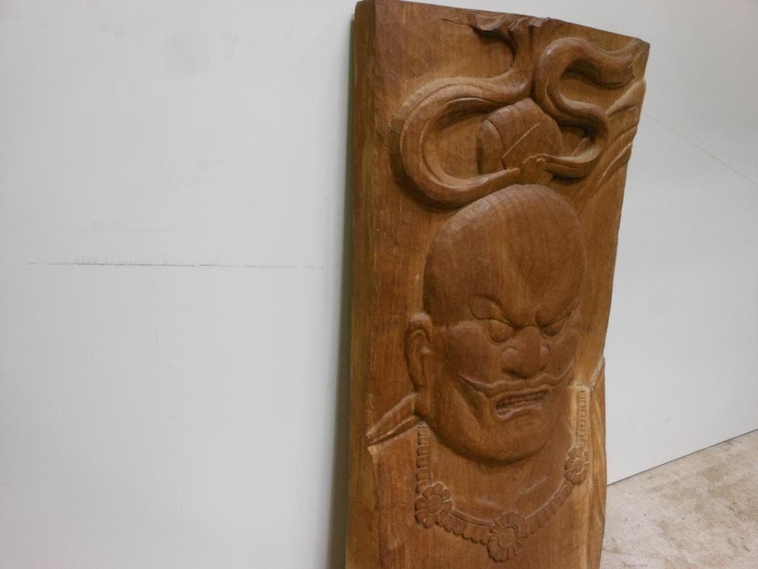 不動明王　彫刻　壁掛け