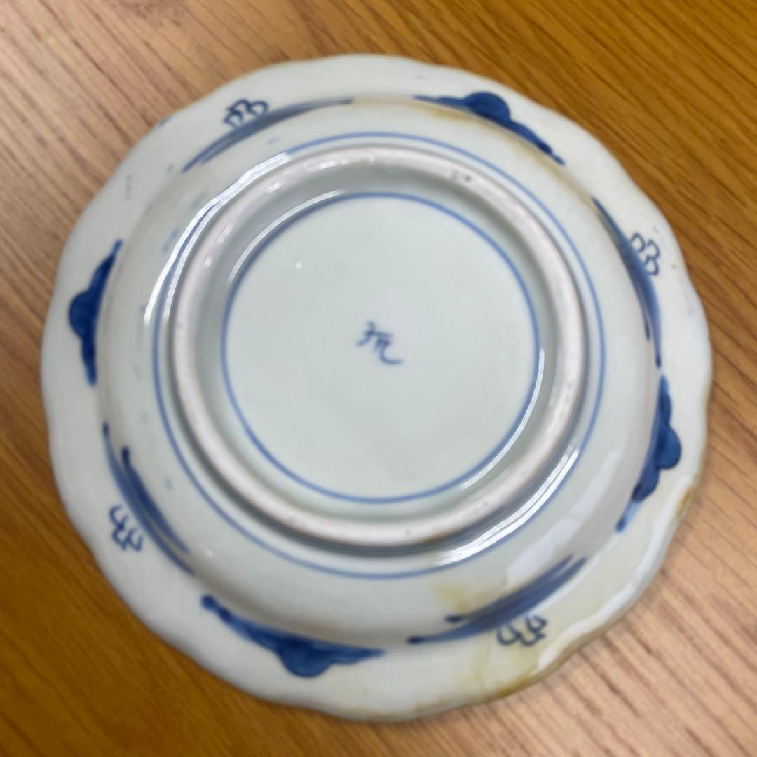 古伊万里焼　金彩色絵皿5枚セット