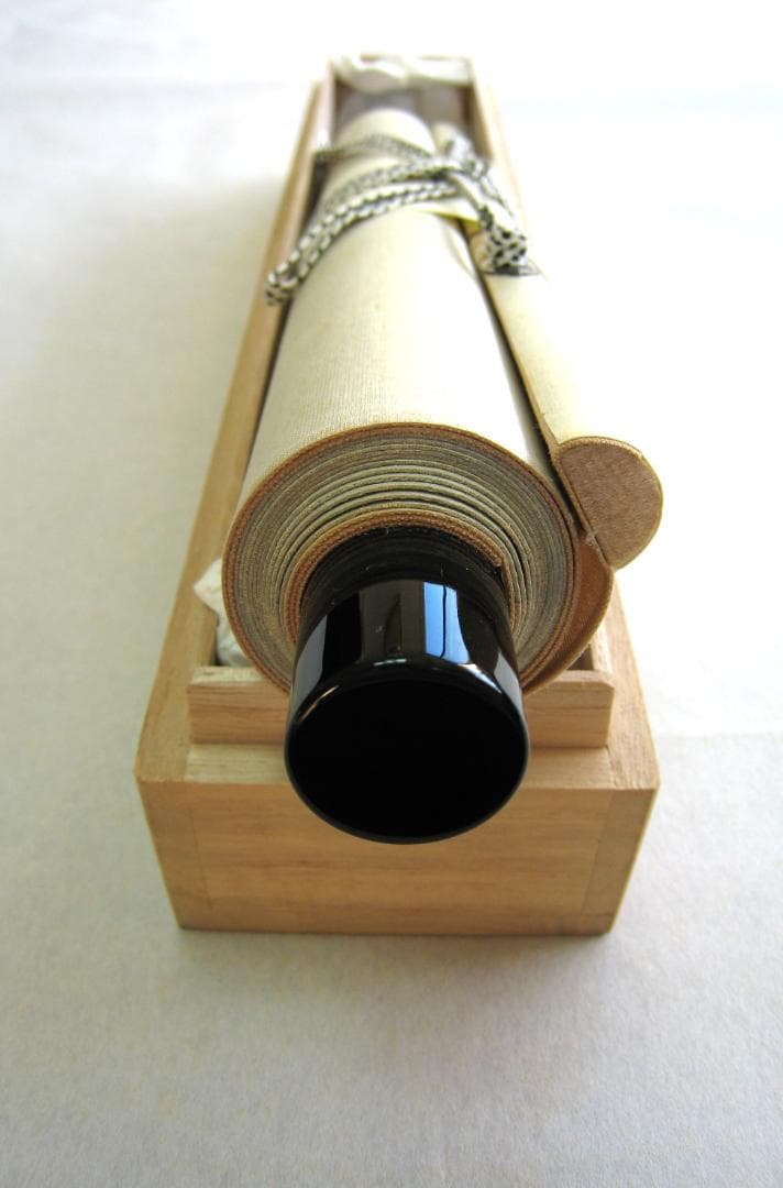 【真筆】茶掛け 茶掛　瀧◆大徳寺派 宗鏡禅寺 前大徳 雪尾要道　共箱・タトウ箱付