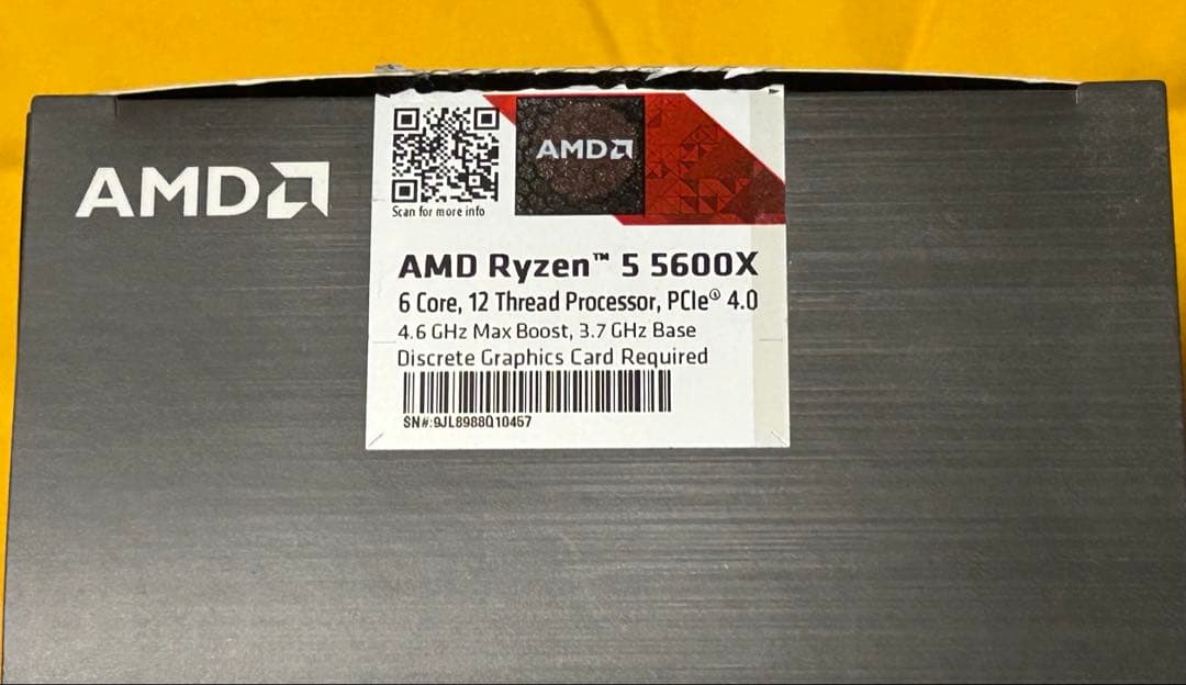 CPU AMD Ryzen5 5600X BOX