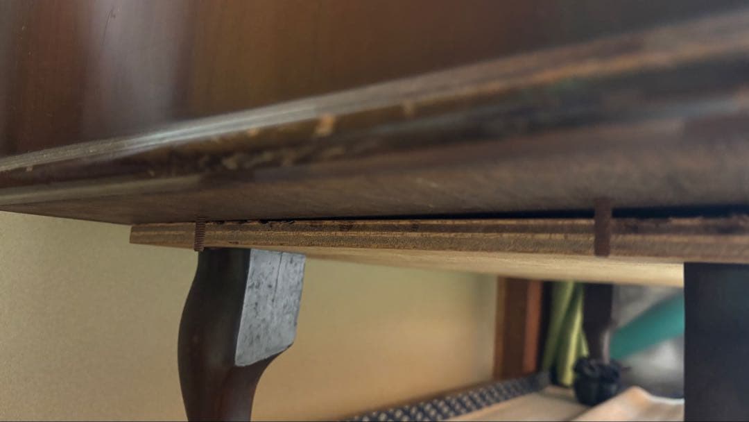 クラシック木製三面鏡ドレッサー　昭和レトロ