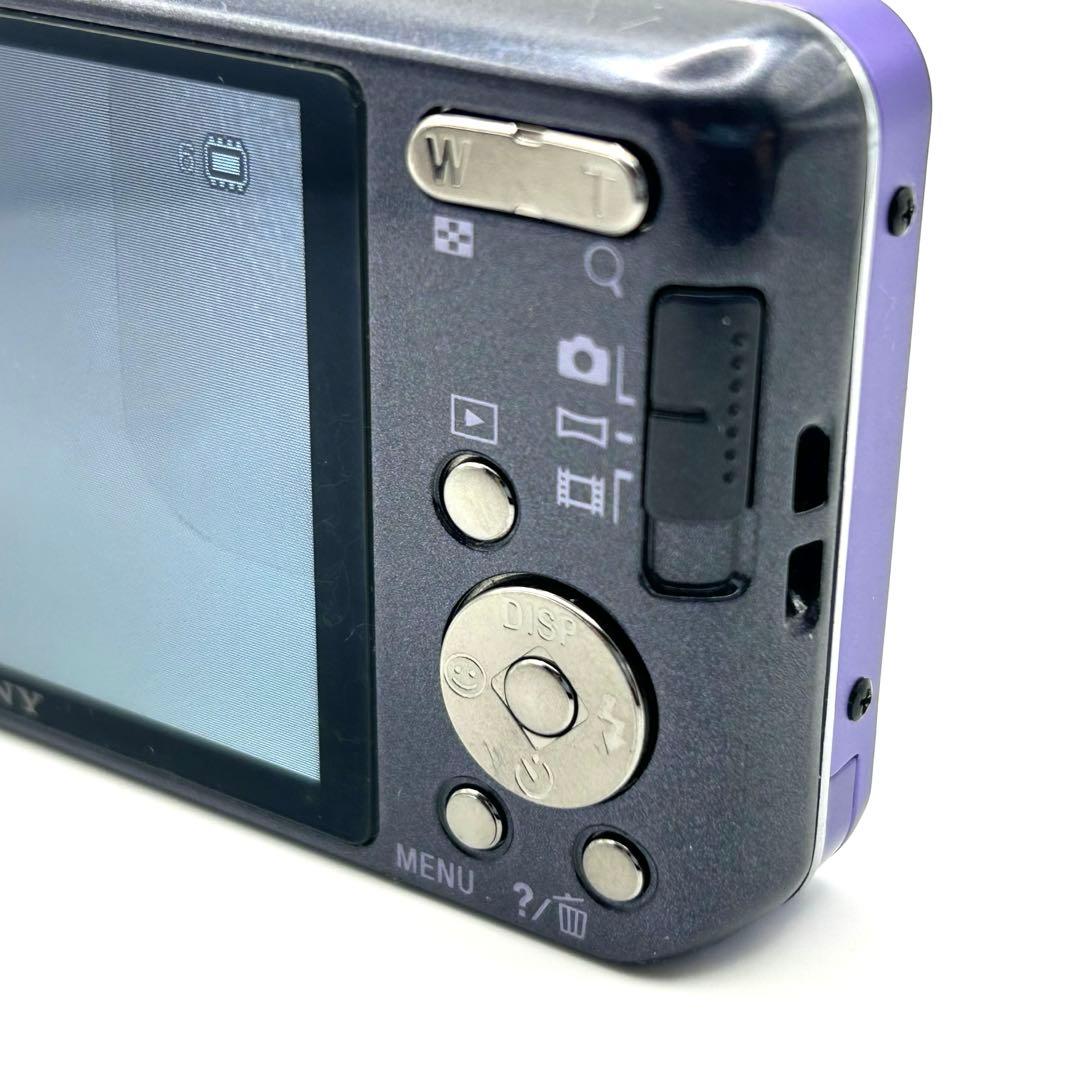 美品SONYソニーCyber-shot DSC-W570 バイオレット紫★動作品