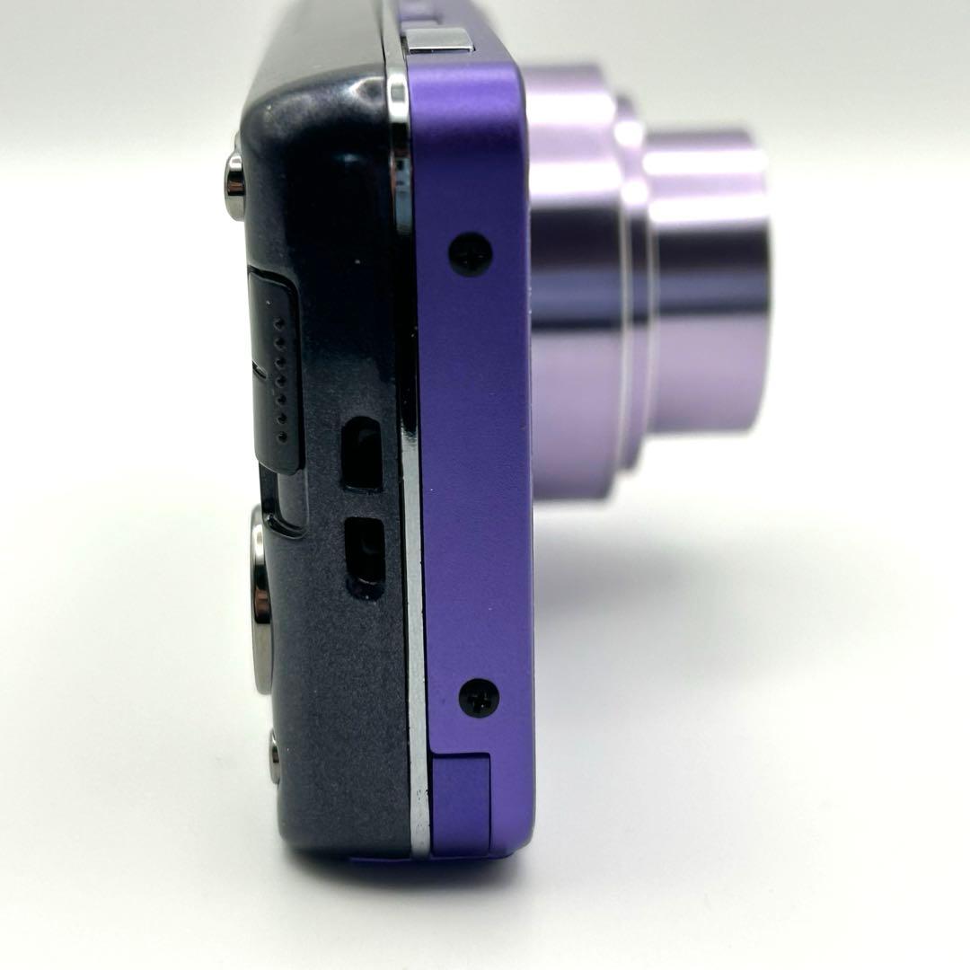 美品SONYソニーCyber-shot DSC-W570 バイオレット紫★動作品