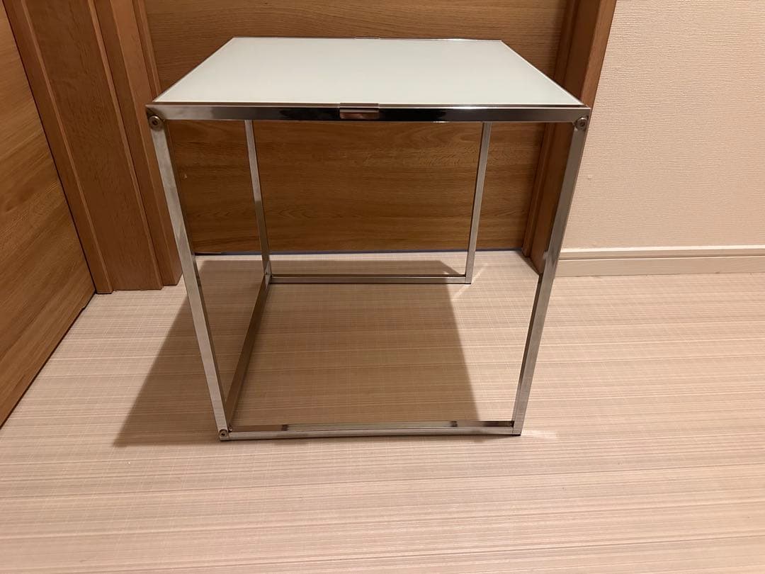 ガラステーブル サイドテーブル スペースエイジ ミッドセンチュリー