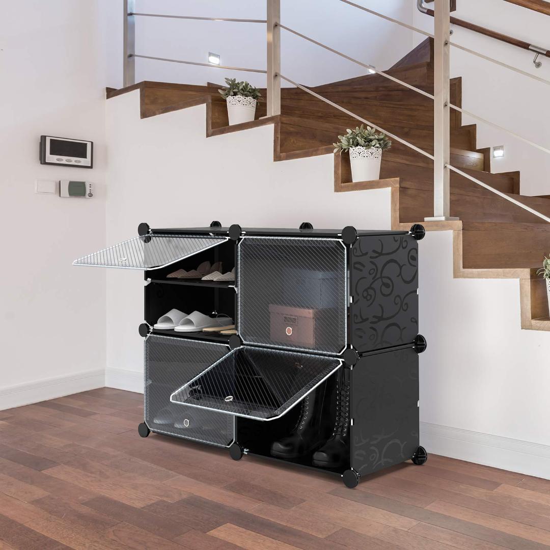 シューズラック8段 シェルフ収納 下駄箱 玄関収納 オープンラック