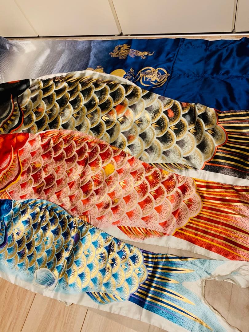 美品✨ 鯉のぼり こどもの日 招福錦鯉 ベランダ スタンドセット