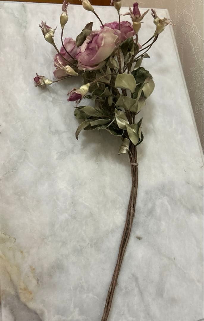 【染め花】イングリッシュローズ10本　アートフラワー　ハンドメイド