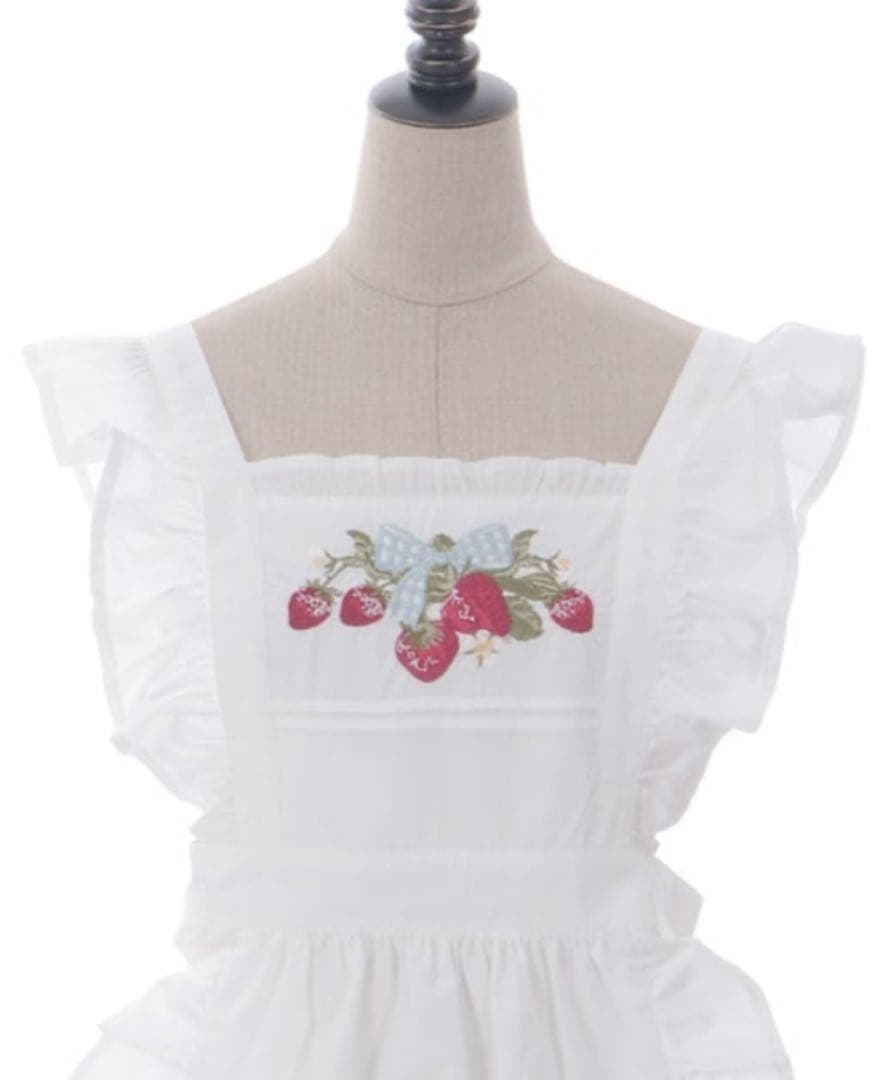 S*様 axes femme kawaiiクラシックベリー刺繍エプロン
