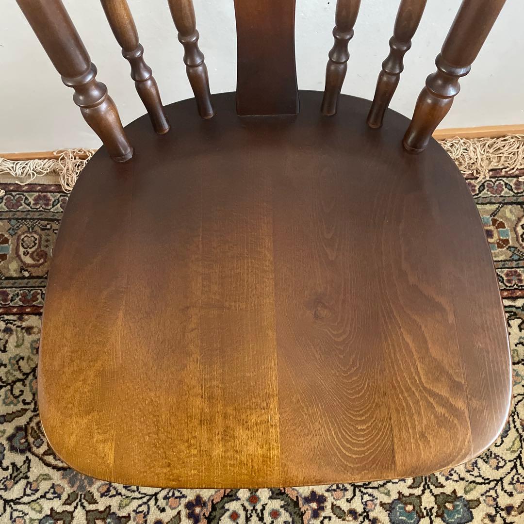 ②【美品】キツツキ 飛騨産業 ダイニングチェア　ウィンザーチェア　コムバック