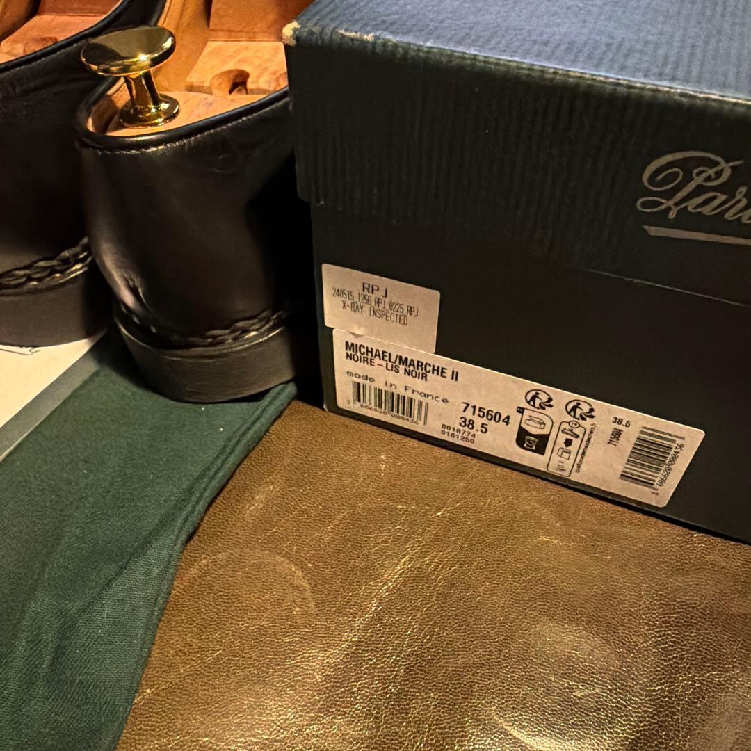 Paraboot ミカエル　ブラック ドレスシューズ