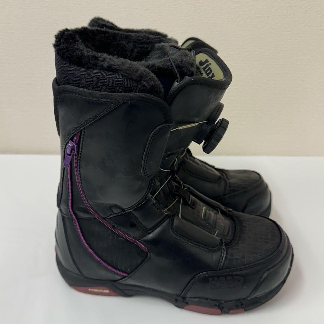 HEAD スノーボードブーツ 女性用 ブラック×パープル 23.5cm