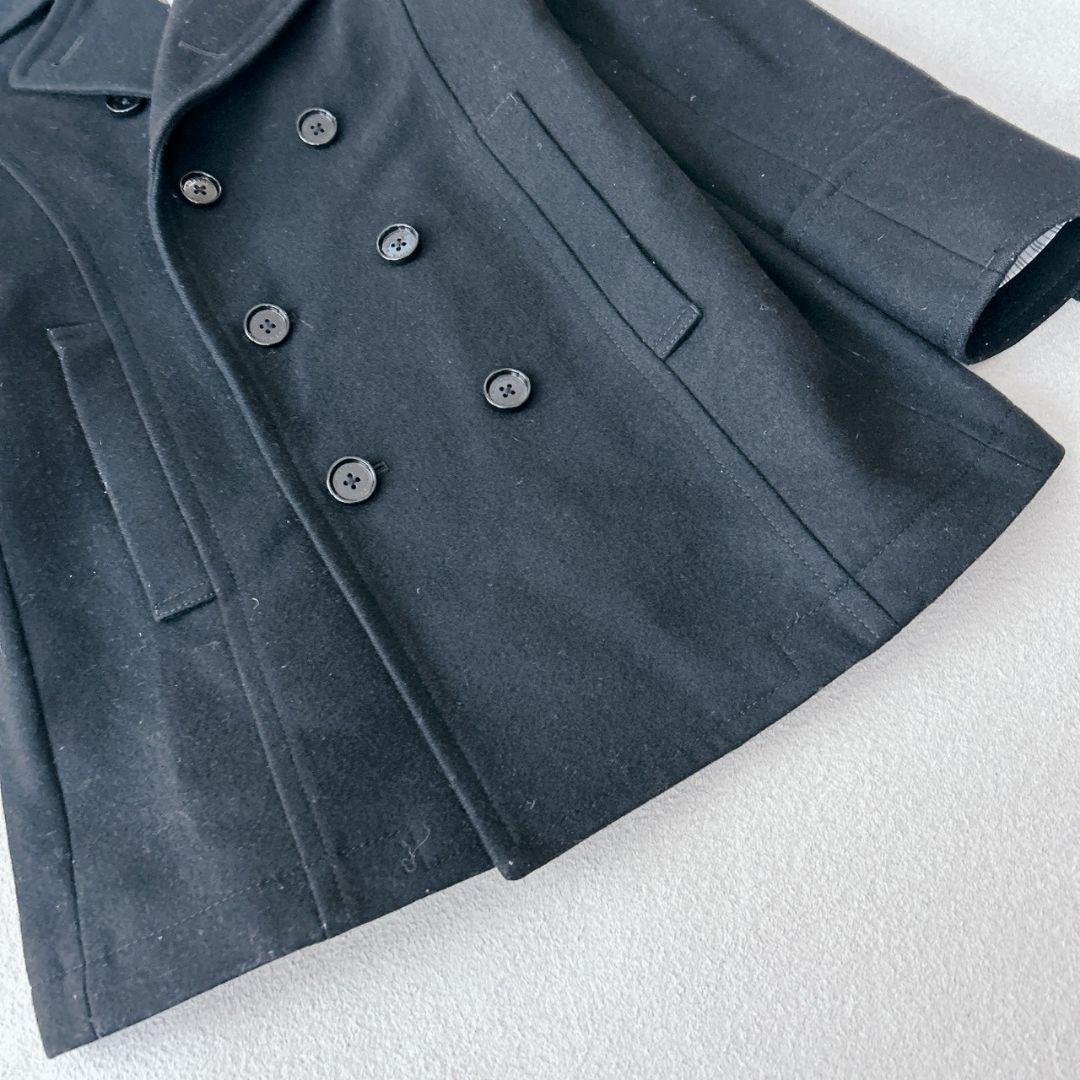 バーバリーブラックレーベル ピーコート ダブルブレスト ノバチェック L 黒