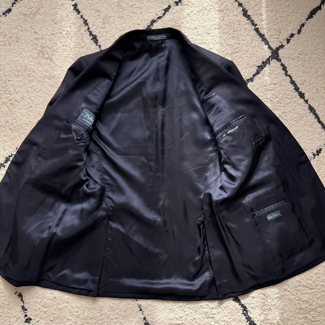 ポロバイラルフローレン　スーツ　セットアップ　ネイビー　イタリア製