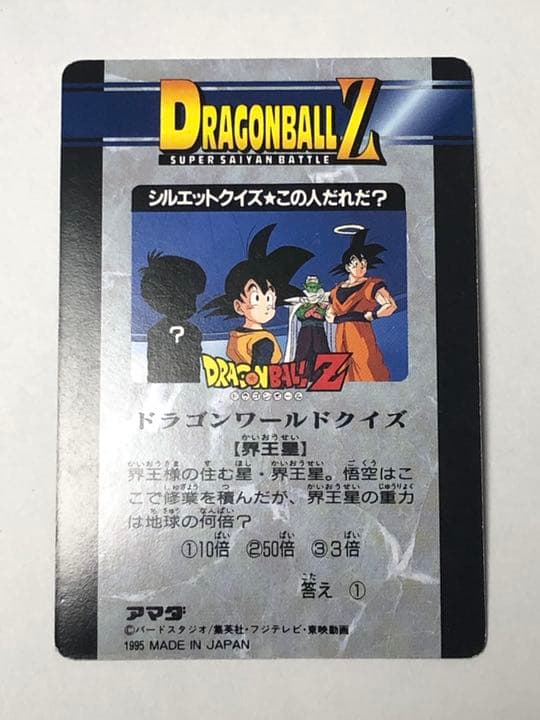 ドラゴンボールZ カード　ベジータ　トランクス