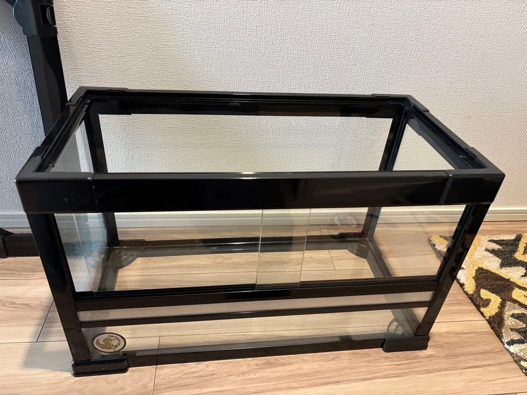 リクガメ飼育で使用！ガラス飼育ケージ58cm幅 ※千葉県柏市近郊での手渡し希望！