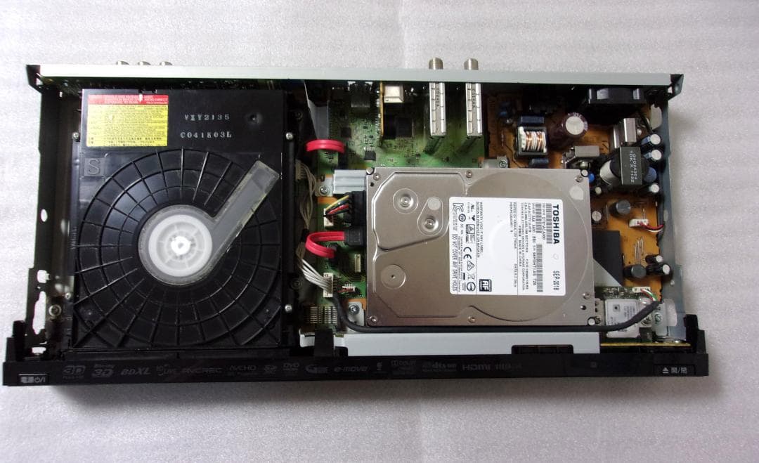 動作品（3TB増量換装)パナソニックブルーレイレコーダー DMR-BZT710③