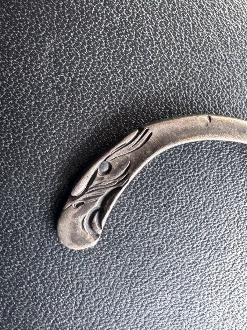 イーグル顔ブレスレット　シルバー　Mサイズ