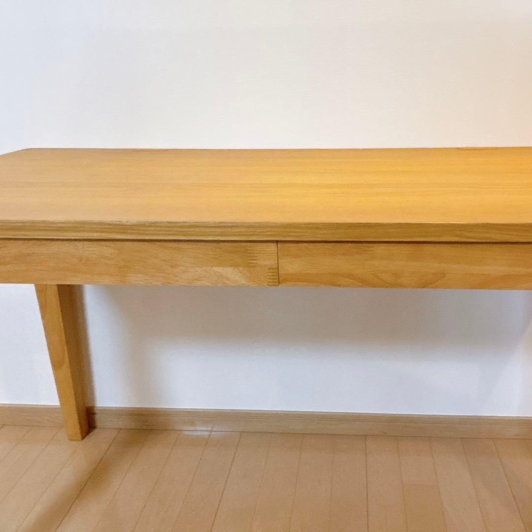 【美品】ベルメゾン パソコンデスク 木製 ナチュラル 学習机 120×50 cm