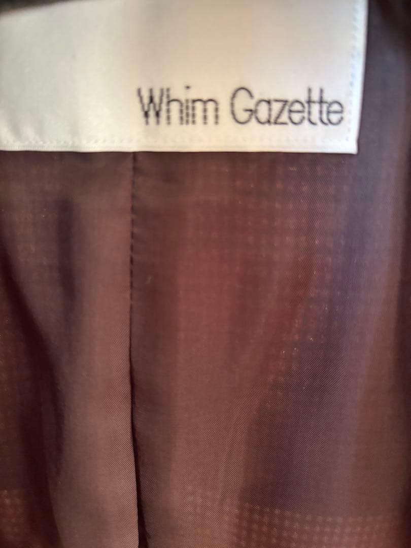 ウィムガゼット ガンクラブチェックダブルジャケット