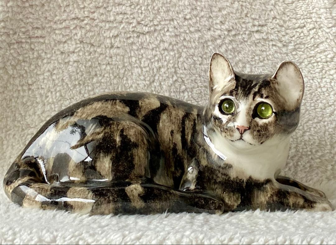 サイズ5 ウィンスタンレイキャット ケンジントンキャット 黄緑色の瞳 キジトラ猫