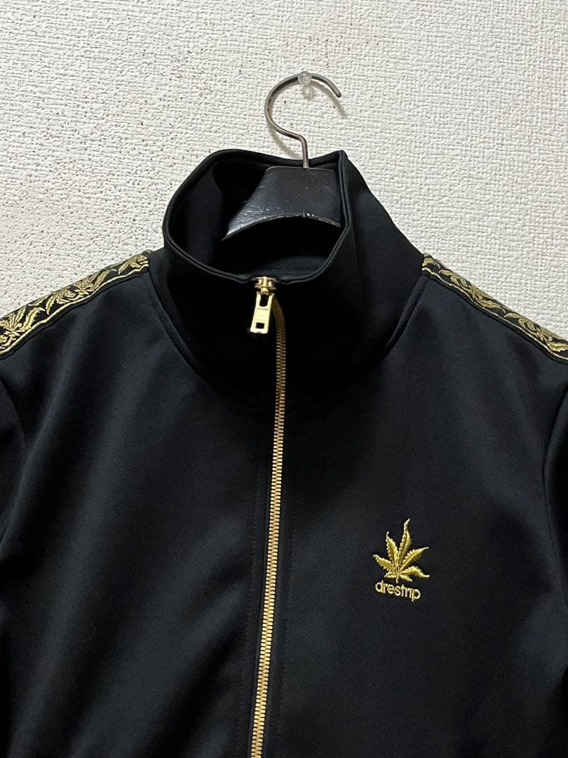 美品　ドレストリップ　百式ジャージ　/0　黒×金　ストレッチ　トラックジャケット