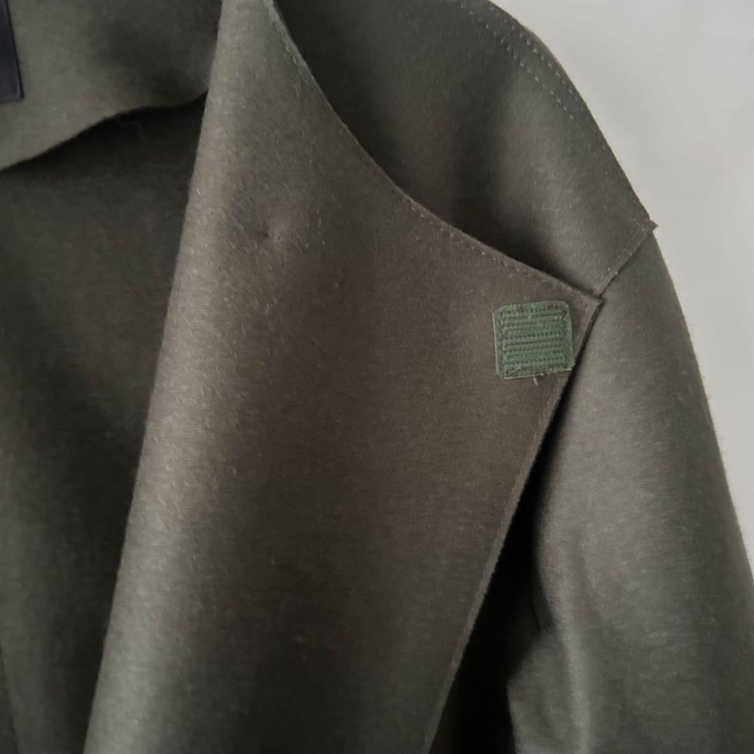 23区　圧縮ウールショートコート　カーキ　32