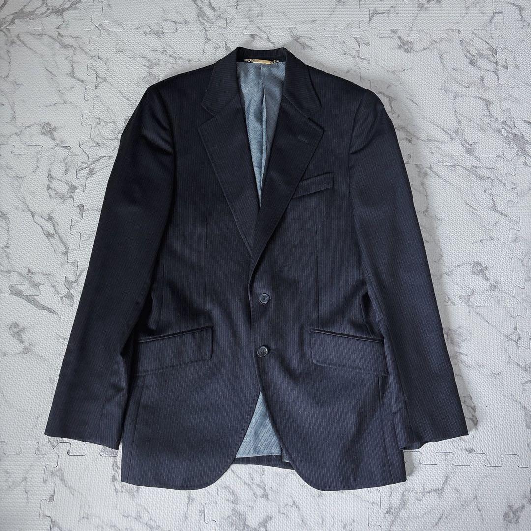 【美品】 最高級 ドルチェ＆ガッバーナ SICILIA ストライプ スーツ 黒