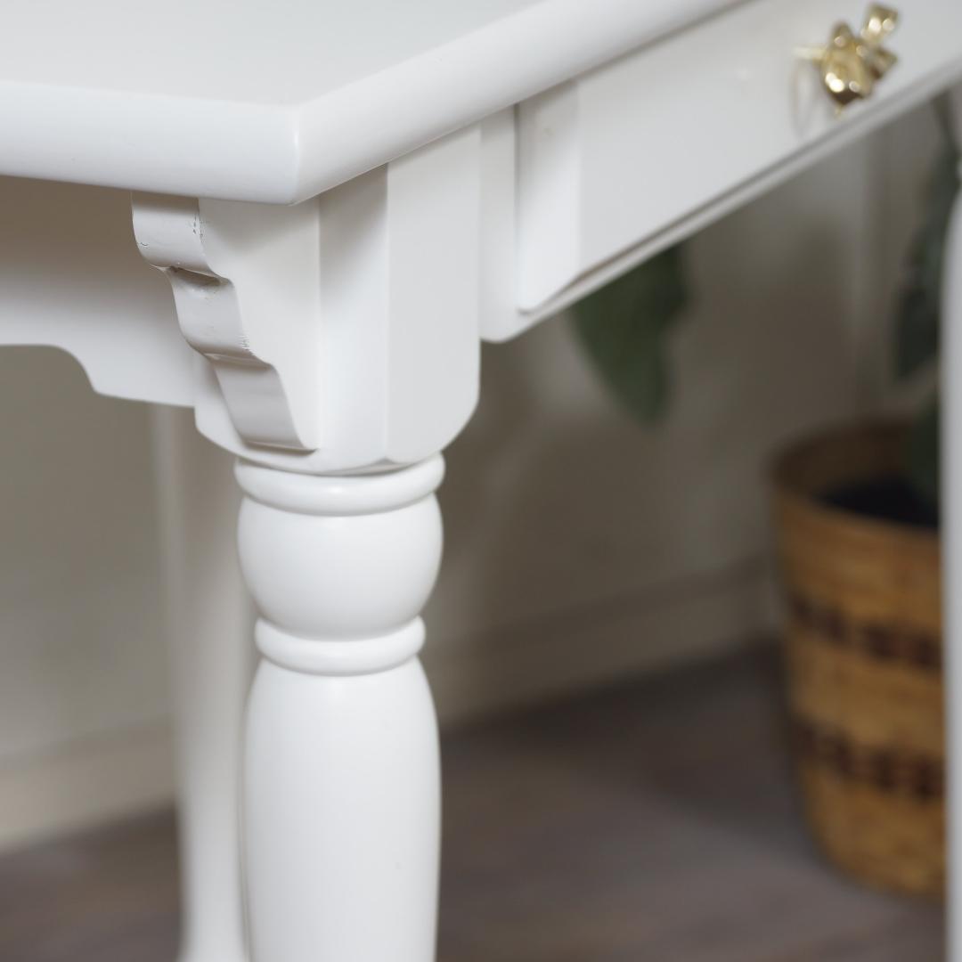 【新品】デスクテーブル　プリンセスデザイン　フェミニン　姫系　アウトレット