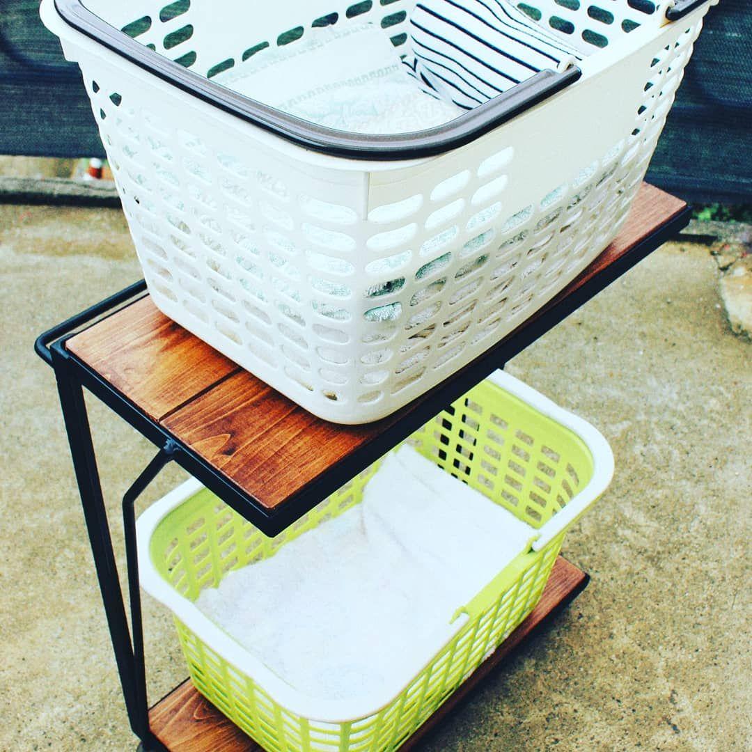 アイアンランドリーラック・洗濯台・サイドテーブル