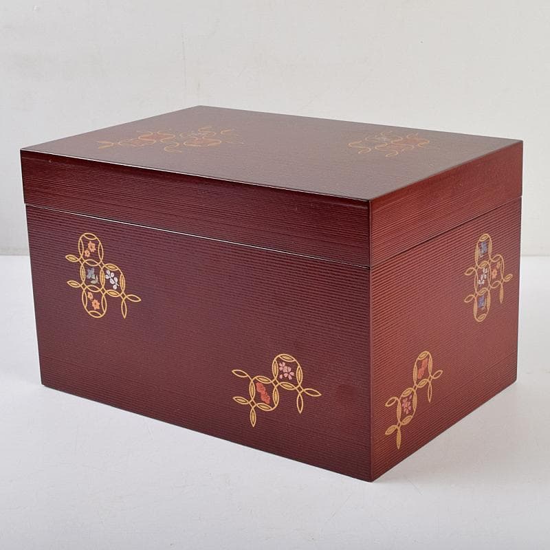 茶道具　うるみ塗　七宝蒔絵　利休茶箱　棗　黒楽茶碗など　七点　一式　MR9482