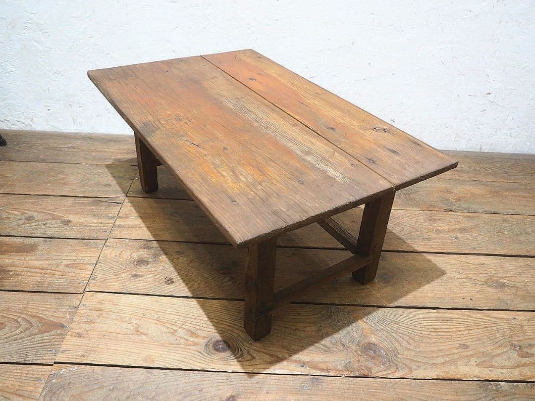 1405 杉のローテーブル　文机　ちゃぶ台　古家具　展示台　レトロ　ビンテージ