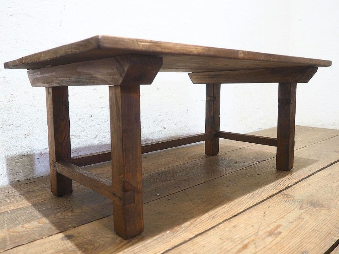 1405 杉のローテーブル　文机　ちゃぶ台　古家具　展示台　レトロ　ビンテージ