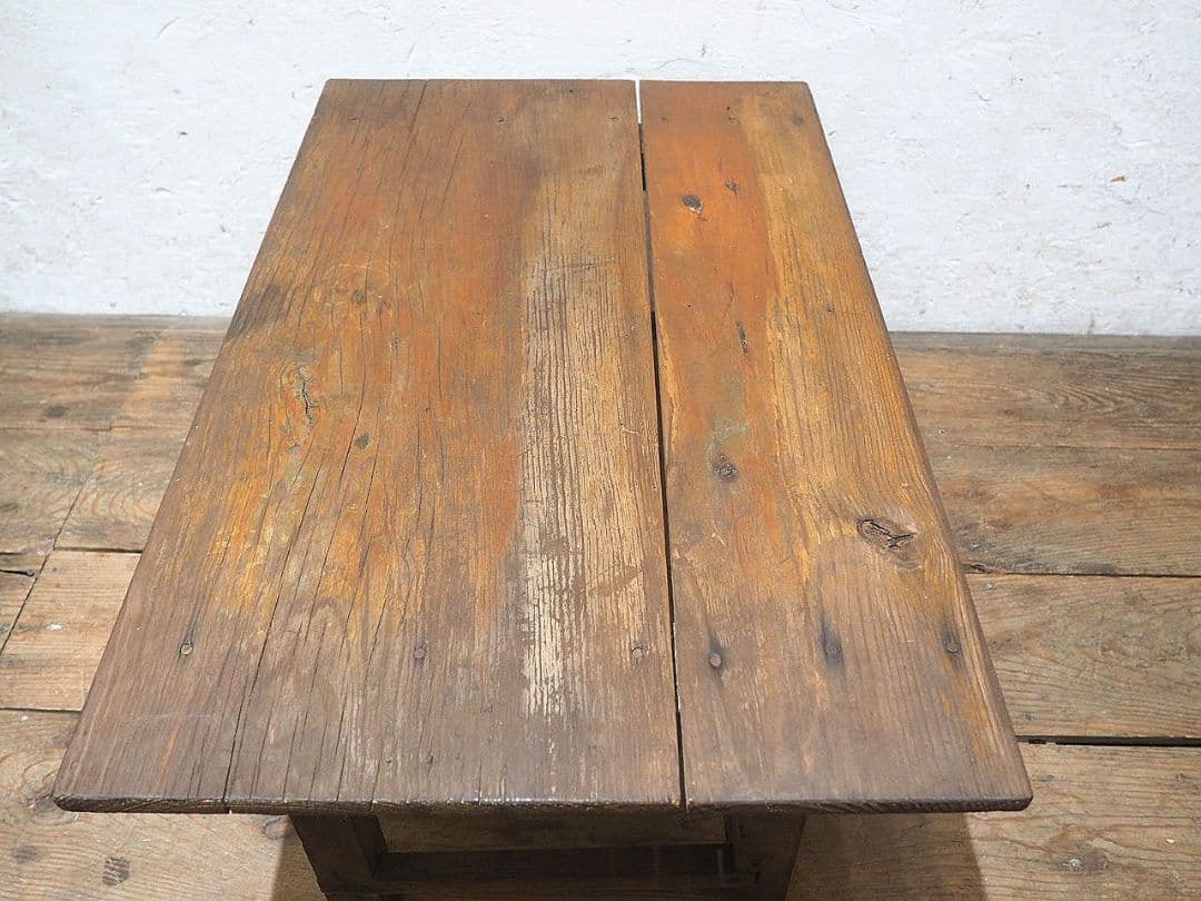 1405 杉のローテーブル　文机　ちゃぶ台　古家具　展示台　レトロ　ビンテージ