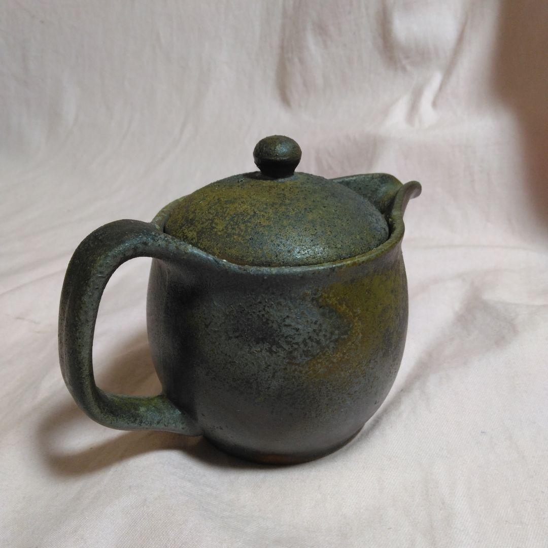 備前焼　小野田瑞穂作　備前急須