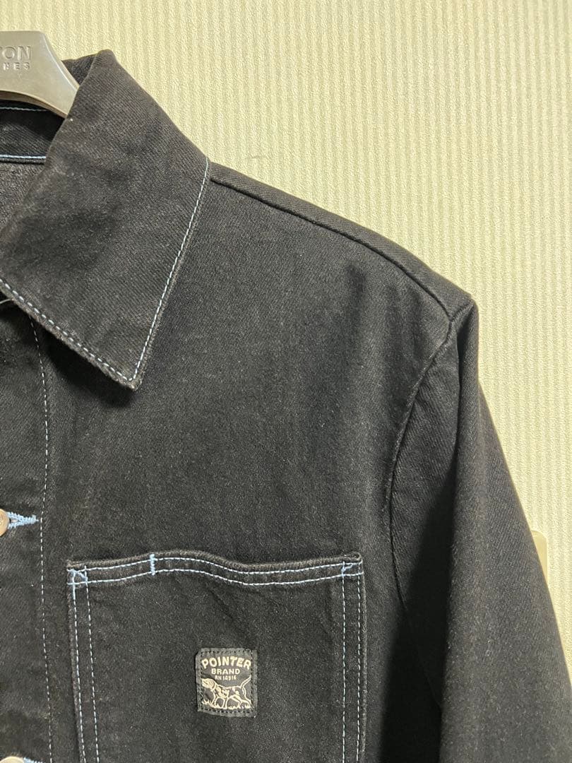 希少カラー「USA製」POINTER ブラックデニム　カバーオール　ポインター