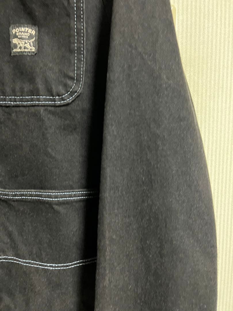 希少カラー「USA製」POINTER ブラックデニム　カバーオール　ポインター