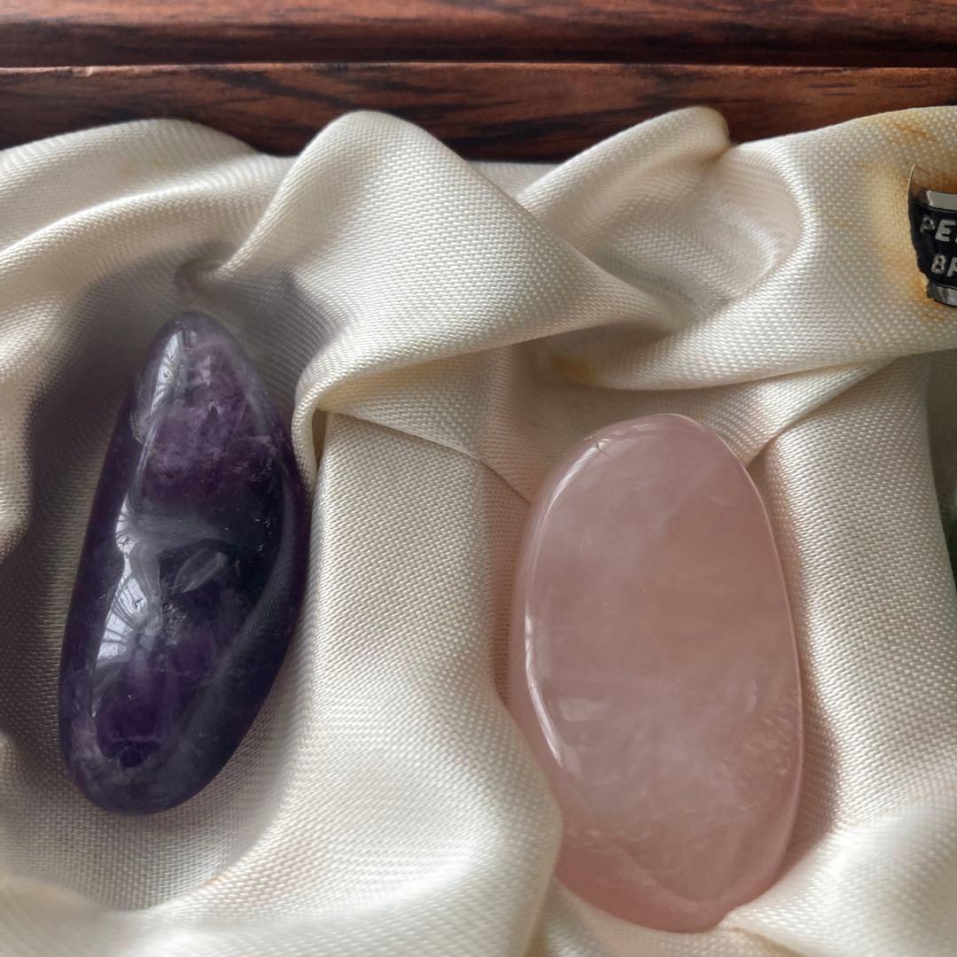 お箸置き　５種類のストーン　石　インテリア　アンティーク