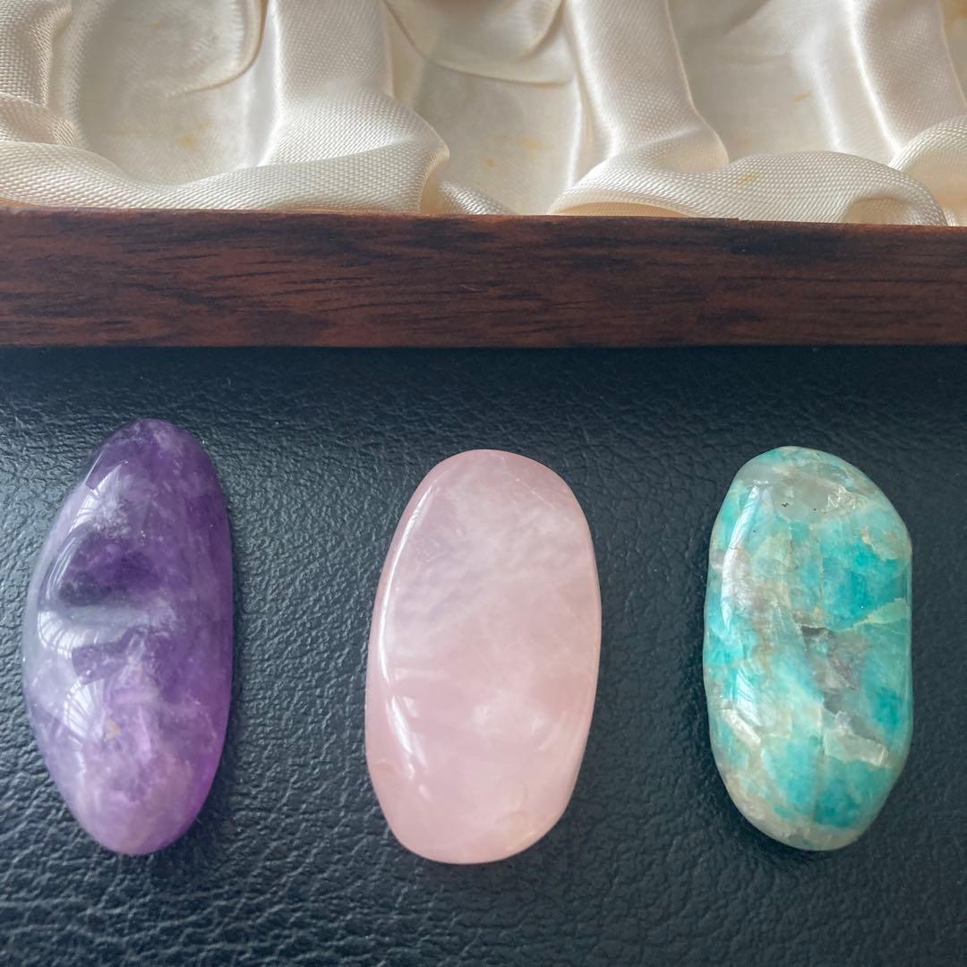 お箸置き　５種類のストーン　石　インテリア　アンティーク