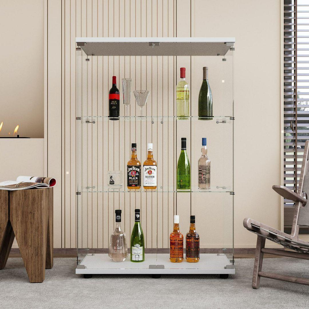 ガラスケース 3段両扉x1999コレクションケース フィギュア 棚 ショーケース