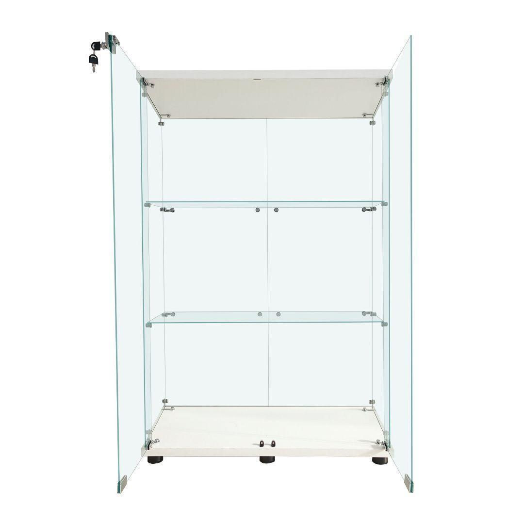 ガラスケース 3段両扉x1999コレクションケース フィギュア 棚 ショーケース