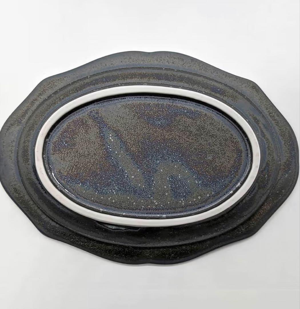 【送料込】魯庵 cadre 楕円皿7枚セット 美濃焼