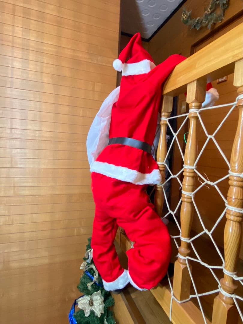 クリスマスのサンタクロース(後ろ姿)