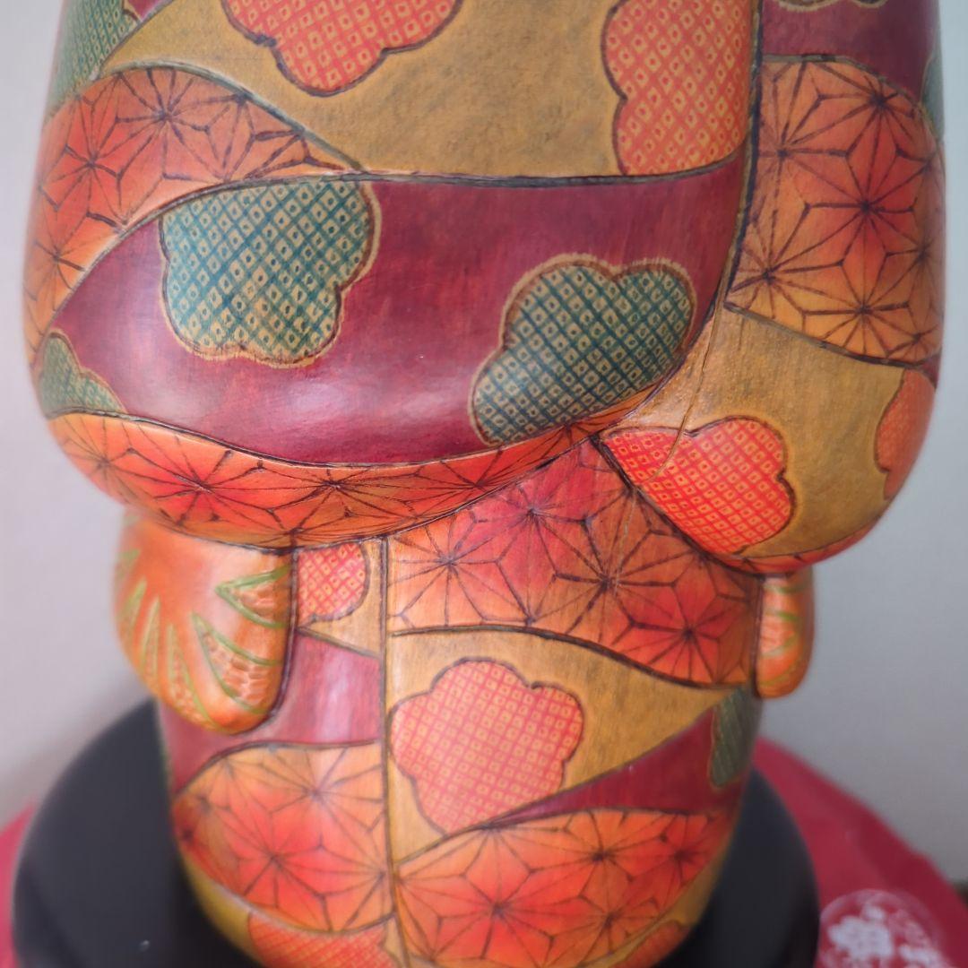 ペ*ノ様 創作こけし　夕焼け　田中暢枝作