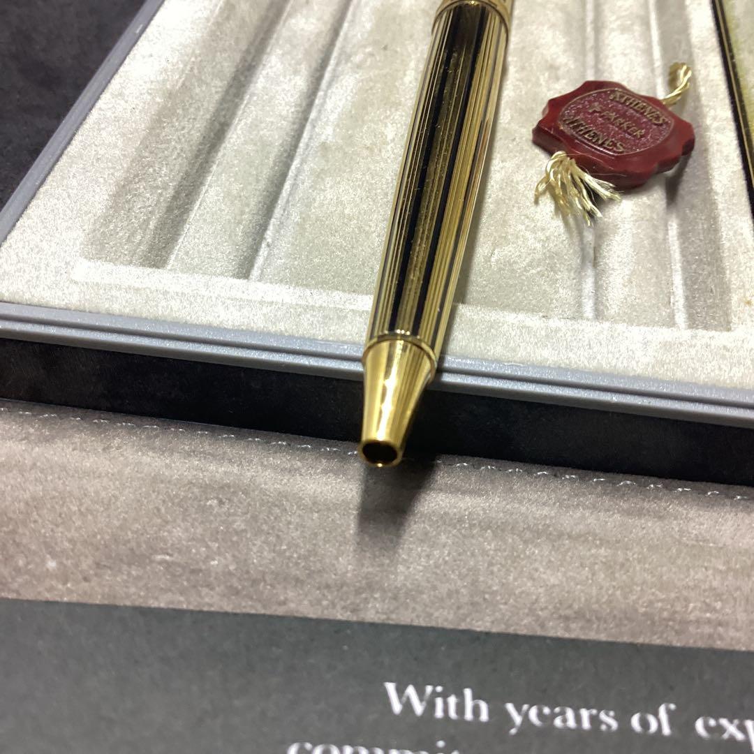 パーカー　ボールペン　プリミア　アテネス　23Kゴールドストライプ