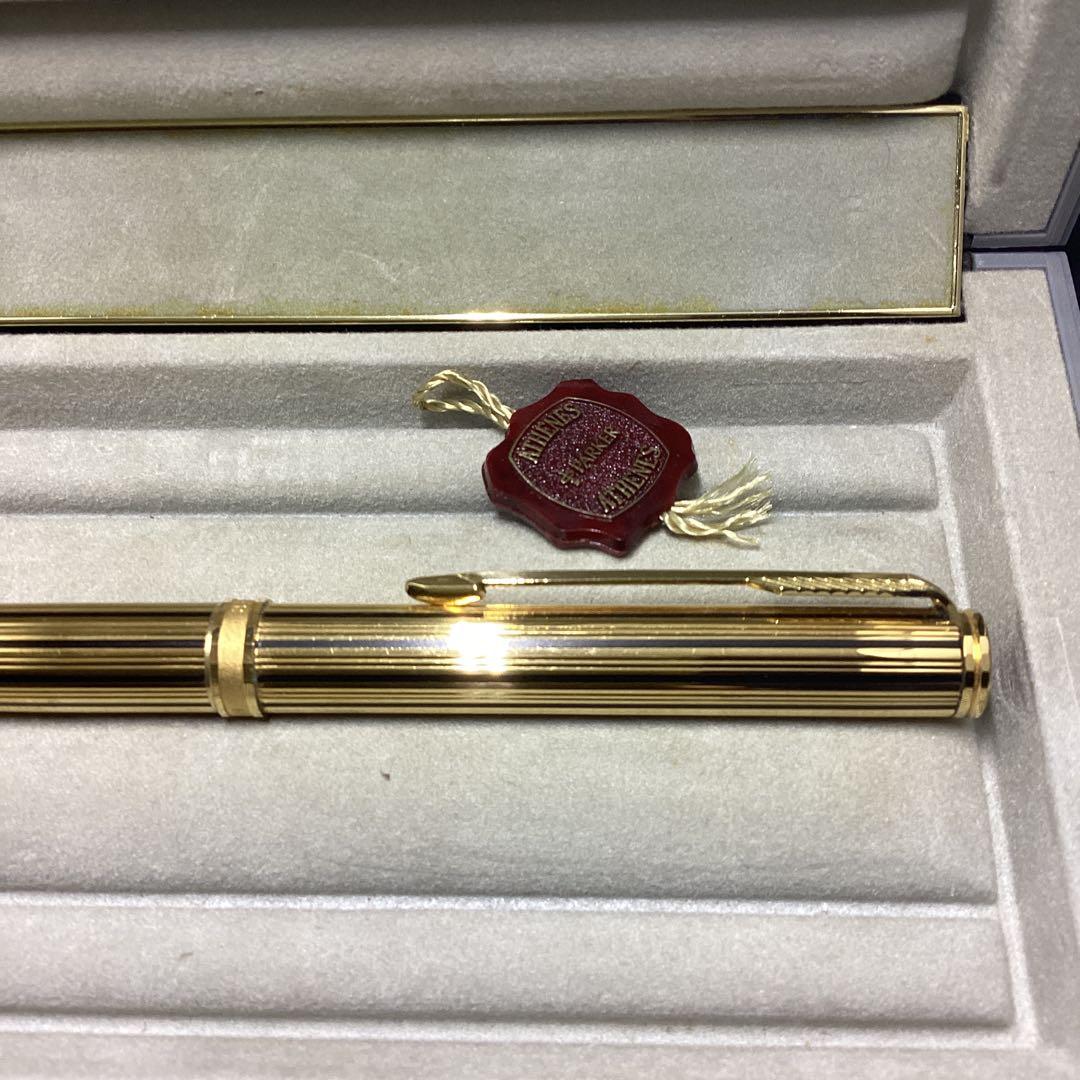 パーカー　ボールペン　プリミア　アテネス　23Kゴールドストライプ