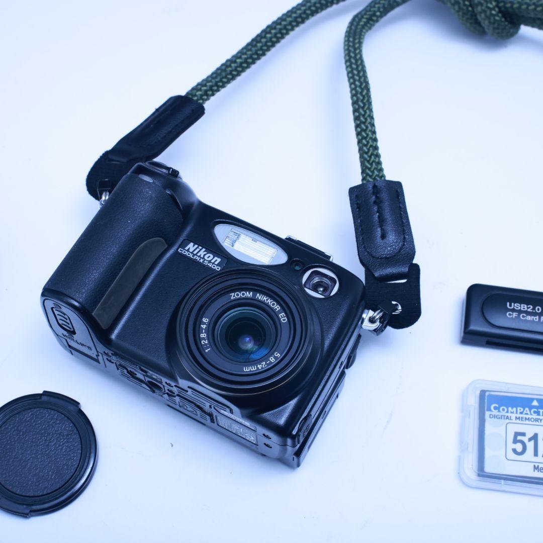 スマホ転送可 Nikon COOLPIX5400 CFカード他付き